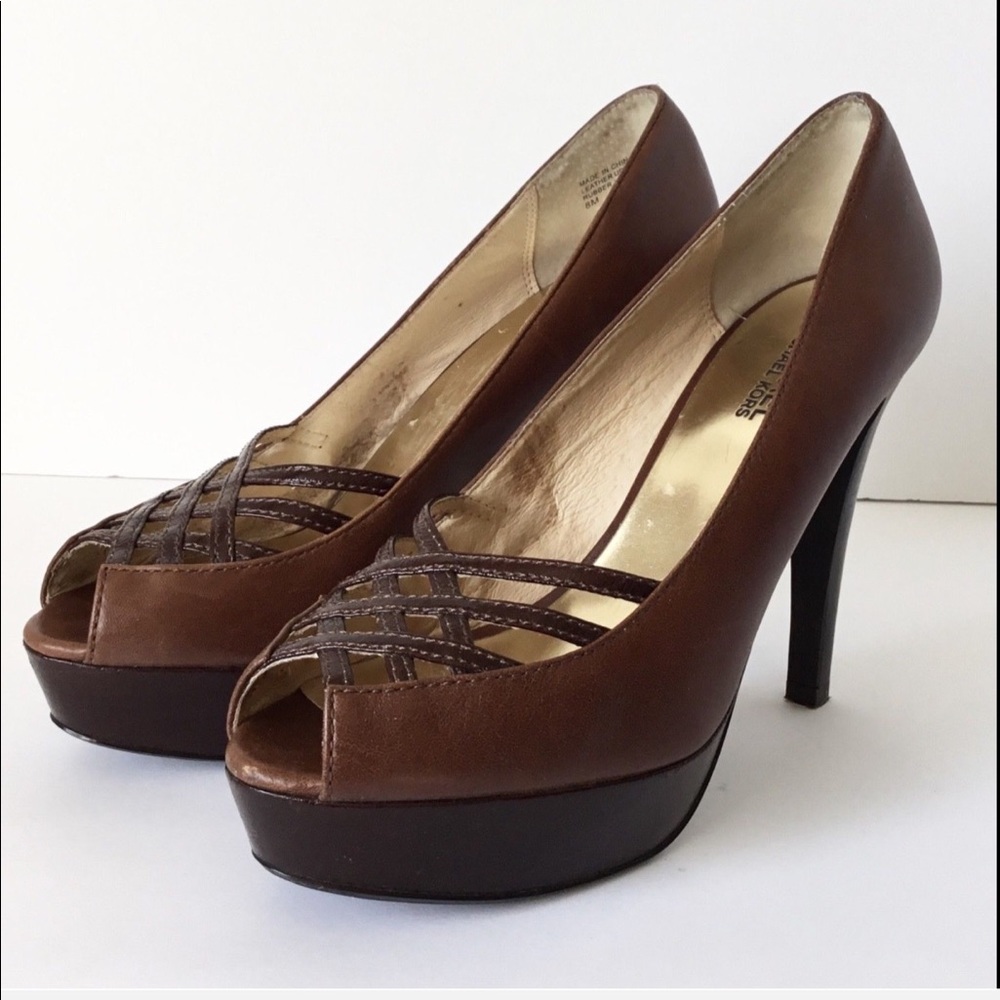 MICHAEL Michael Kors Open Toe Heels Pumps Shoes - Picture 4 of 6